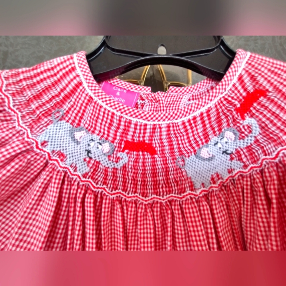 Roll Tide! Smocked dress